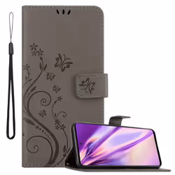 Cadorabo Flower Case for Samsung Galaxy A51 5G Cover Book Wallet Protection PU Leather Flip Etui magnetic closure - FLORAL GR ...