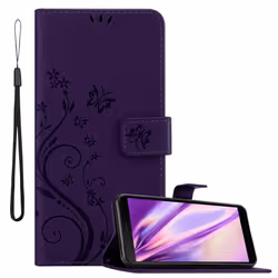 Cadorabo Flower Case for Honor 9S / Huawei Y5P Cover Book Wallet Protection PU Leather Flip Etui magnetic closure - FLORAL DA ...
