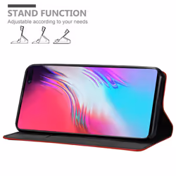 Cadorabo Case for Samsung Galaxy S10 5G Cover Book Wallet Protection PU Leather Flip Magnetic Etui - APPLE RED