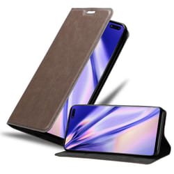 Cadorabo Case for Samsung Galaxy S10 5G Cover Book Wallet Protection PU Leather Flip Magnetic Etui - COFFEE BROWN