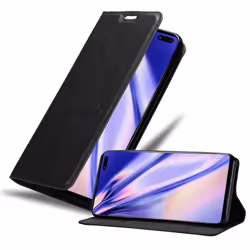 Cadorabo Case for Samsung Galaxy S10 5G Cover Book Wallet Protection PU Leather Flip Magnetic Etui - NIGHT BLACK
