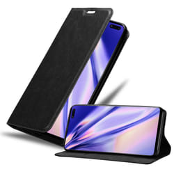 Cadorabo Case for Samsung Galaxy S10 5G Cover Book Wallet Protection PU Leather Flip Magnetic Etui - NIGHT BLACK