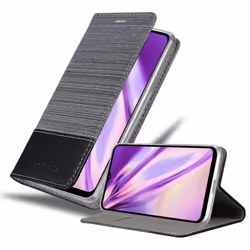 Cadorabo Case for Samsung Galaxy A32 5G Cover Book Wallet Protection PU Leather Flip Magnetic Etui - GREY BLACK
