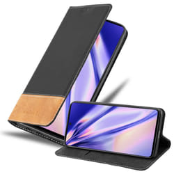 Cadorabo Case for Samsung Galaxy A71 4G Cover Book Wallet Protection PU Leather Flip Magnetic Etui - BLACK BROWN