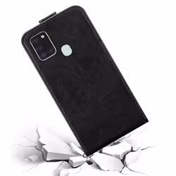 Cadorabo Flip Case for Samsung Galaxy A21s Cover Book Wallet Protection PU Leather Magnetic Etui - NIGHT BLACK