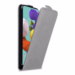 Cadorabo Flip Case for Samsung Galaxy A51 4G / M40s Cover Book Wallet Protection PU Leather Magnetic Etui - TITANIUM GREY