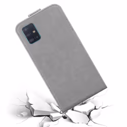 Cadorabo Flip Case for Samsung Galaxy A51 4G / M40s Cover Book Wallet Protection PU Leather Magnetic Etui - TITANIUM GREY