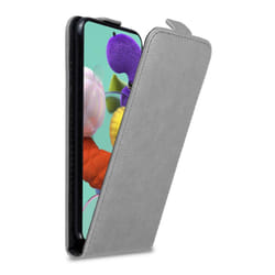 Cadorabo Flip Case for Samsung Galaxy A51 5G Cover Book Wallet Protection PU Leather Magnetic Etui - TITANIUM GREY