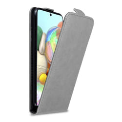 Cadorabo Flip Case for Samsung Galaxy A71 4G Cover Book Wallet Protection PU Leather Magnetic Etui - TITANIUM GREY
