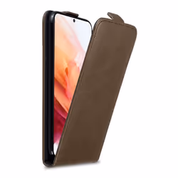 Cadorabo Flip Case for Samsung Galaxy S21 5G Cover Book Wallet Protection PU Leather Magnetic Etui - COFFEE BROWN