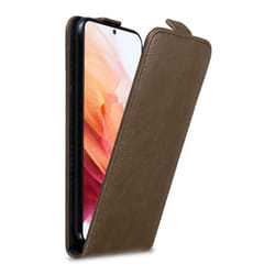 Cadorabo Flip Case for Samsung Galaxy S21 5G Cover Book Wallet Protection PU Leather Magnetic Etui - COFFEE BROWN