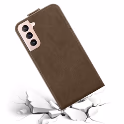 Cadorabo Flip Case for Samsung Galaxy S21 5G Cover Book Wallet Protection PU Leather Magnetic Etui - COFFEE BROWN