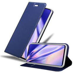 Cadorabo Case for Samsung Galaxy A71 5G Cover Book Wallet Protection PU Leather Flip Magnetic Etui - CLASSY DARK BLUE