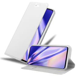 Cadorabo Case for Samsung Galaxy A71 5G Cover Book Wallet Protection PU Leather Flip Magnetic Etui - CLASSY SILVER