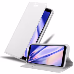 Cadorabo DE-153497, Flip case, Samsung, Galaxy A7 2018, 15.2 cm (6"), Silver