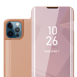 Cadorabo Case for Apple iPhone 13 MINI Cover Book Wallet Protection PU Leather Flip Magnetic Smart View Etui - Pink