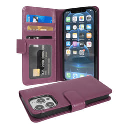 Cadorabo Case for Apple iPhone 13 PRO Cover Book Wallet Protection PU Leather Flip Magnetic Etui - Purple