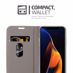 Cadorabo Case for Apple iPhone 13 PRO Cover Book Wallet Protection PU Leather Flip Magnetic Etui - Blue