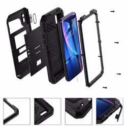 Cadorabo Case for Apple iPhone XR Cover Protection 360 Tough Heavy Duty Shockproof Back Case