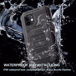 Cadorabo Case for Apple iPhone 12 Cover Protection 360 Tough Heavy Duty Shockproof Back Case