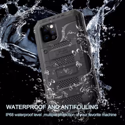 Cadorabo Case for Apple iPhone 12 PRO Cover Protection 360 Tough Heavy Duty Shockproof Back Case