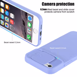 Cadorabo case for Apple iPhone 6 / 6S TPU silicone cover camera protection Display Saver Display Protection - Purple