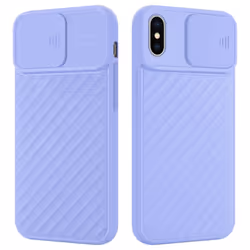 Cadorabo case for Apple iPhone X / XS TPU silicone cover camera protection Display Saver Display Protection - Purple
