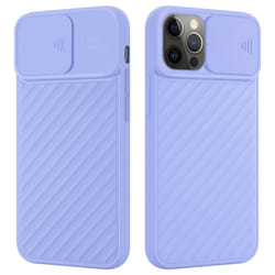 Cadorabo case for Apple iPhone 13 PRO TPU silicone cover camera protection Display Saver Display Protection - Matt Purple