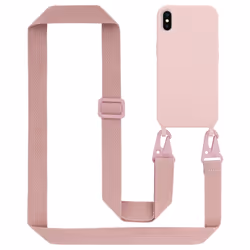 Cadorabo Mobile Phone Chain for Apple iPhone X / XS TPU Silicone Case Cover - Pink
