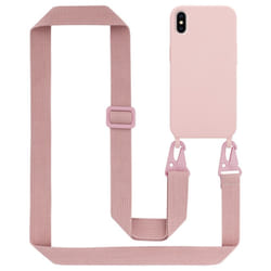 Cadorabo Mobile Phone Chain for Apple iPhone X / XS TPU Silicone Case Cover - Pink