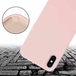 Cadorabo Mobile Phone Chain for Apple iPhone X / XS TPU Silicone Case Cover - Pink