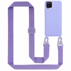 Cadorabo Mobile Phone Chain for Samsung Galaxy A12 / M12 TPU Silicone Case Cover - Purple