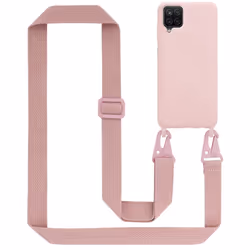 Cadorabo Mobile Phone Chain for Samsung Galaxy A12 / M12 TPU Silicone Case Cover - Pink