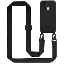 Cadorabo Mobile Phone Chain for Samsung Galaxy A21s TPU Silicone Case Cover - Black