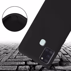 Cadorabo Mobile Phone Chain for Samsung Galaxy A21s TPU Silicone Case Cover - Black