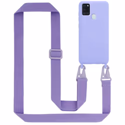 Cadorabo Mobile Phone Chain for Samsung Galaxy A21s TPU Silicone Case Cover - Purple