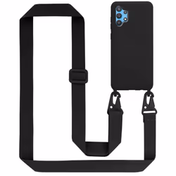 Cadorabo Mobile Phone Chain for Samsung Galaxy A32 4G TPU Silicone Case Cover - Black