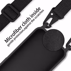 Cadorabo Mobile Phone Chain for Samsung Galaxy A40 TPU Silicone Case Cover - Black