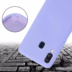 Cadorabo Mobile Phone Chain for Samsung Galaxy A40 TPU Silicone Case Cover - Purple