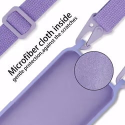 Cadorabo Mobile Phone Chain for Samsung Galaxy A40 TPU Silicone Case Cover - Purple