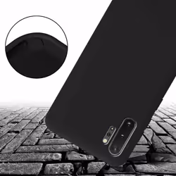 Cadorabo Mobile Phone Chain for Samsung Galaxy NOTE 10 PLUS TPU Silicone Case Cover Necklace Lanyard - Black