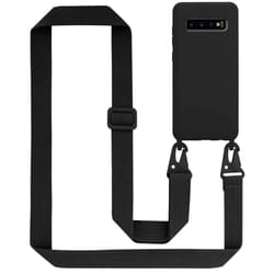 Cadorabo Mobile Phone Chain for Samsung Galaxy S10 PLUS TPU Silicone Case Cover - Black