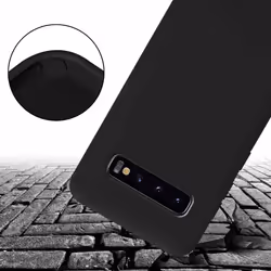 Cadorabo Mobile Phone Chain for Samsung Galaxy S10 PLUS TPU Silicone Case Cover - Black