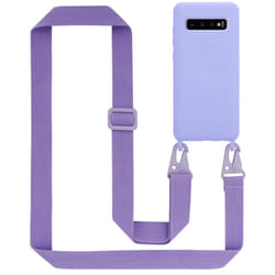 Cadorabo Mobile Phone Chain for Samsung Galaxy S10 PLUS TPU Silicone Case Cover - Purple