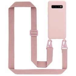 Cadorabo Mobile Phone Chain for Samsung Galaxy S10 PLUS TPU Silicone Case Cover - Pink