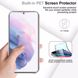 Cadorabo Case for Samsung Galaxy S22 PLUS 360 Full Body Mobile Phone Case Front and Back Screen Protection All-Round Protective Cover