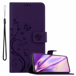Cadorabo Flower Case for Samsung Galaxy M52 5G Cover Book Wallet Protection PU Leather Flip Etui magnetic closure standing fu ...
