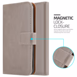 Cadorabo Case for Xiaomi RedMi 10 / RedMi NOTE 11 4G Cover Book Wallet Protection PU Leather Flip Magnetic Luxury Etui - CAPPUCCINO BROWN