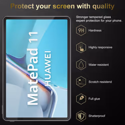 Cadorabo Tempered Glass for Huawei MatePad 11 (10.95 inch) Screen Protection 3D Touch for 9H Hardness Display Saver Protective Film