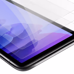 Cadorabo 3x Tempered Glass for Samsung Galaxy Tab A7 (10.4 inch) Protection Film 3D Touch for 9H Hardness Bulletproof Display ...